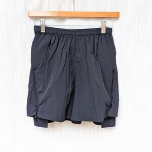 NWT Adidas Y-3 Black Classic Light Shell Mini Running Shorts, size XS